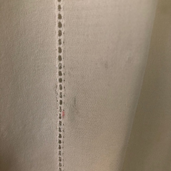 Joie Silk Short Sleeve Blouse Ivory sz S - Picture 8 of 8